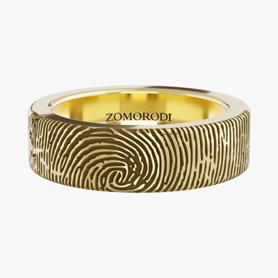 Graver 18K Gold Wedding Ring